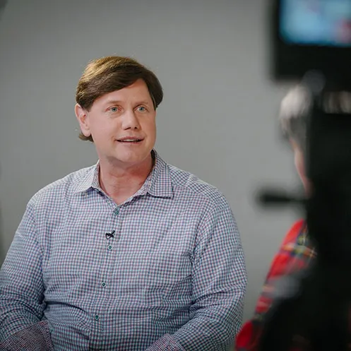 Jeff Crilley being interviewed