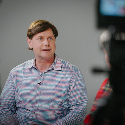 Jeff Crilley being interviewed